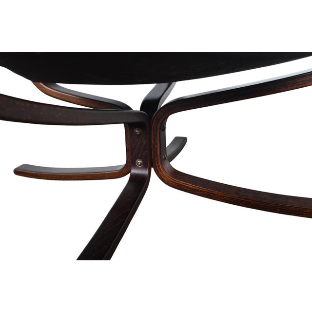 Mid 20th Century Mid 20th Century Lowback Falcon Chair in Cognac Leather by Sigurd Ressell For Sale - Image 5 of 10