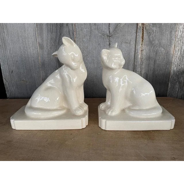 Ceramic Serre Bookends, 1920s, Set of 2 For Sale - Image 7 of 7
