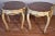 1930 French Hand Painted Solid Mahogany & Satinwood Inlay Pair Side End Tables For Sale - Image 10 of 13