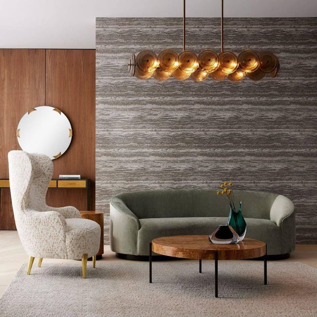 Abstract Arteriors Home Kinlee Linear Chandelier For Sale - Image 3 of 10