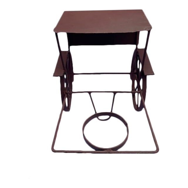 Vintage Metal Plant Stand For Sale