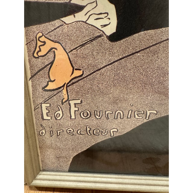 Late 20th Century Framed Henri De Toulouse-Lautrec “Divan Japonais” Poster Reproduction For Sale - Image 10 of 11