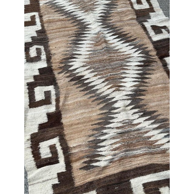 South American Navajo Flat Rug, 1930s For Sale - Image 11 of 17