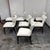 Restoration Hardware Ligné Upholstered Fabric Dining Chairs, Set of Eight For Sale In San Francisco - Image 6 of 12