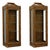 Pair of Mid 20th Century Weiman Faux Bamboo Burl Pagoda Vitrines [Unsigned] For Sale