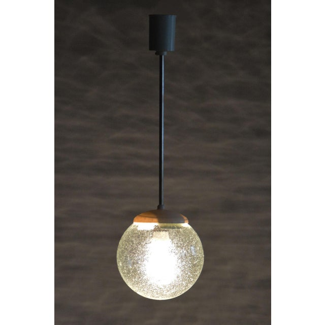 Metal Mid-Century Chandelier in Chromed Steel, Plastic and Glass, Czech, 1960s For Sale - Image 7 of 9