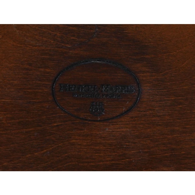 Henkel Harris Round Mahogany Inlaid Cocktail Table For Sale - Image 12 of 13