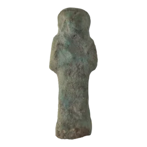 1000-500 Bce Egytpian Turquoise Faience Pottery Ushabti Figure