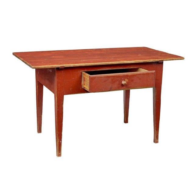 Mid 19th Century Swedish Painted Pine Table, 1860 For Sale - Image 5 of 11
