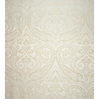 Sample - The House of Scalamandré Blanchisserie Fabric, Parchment For Sale
