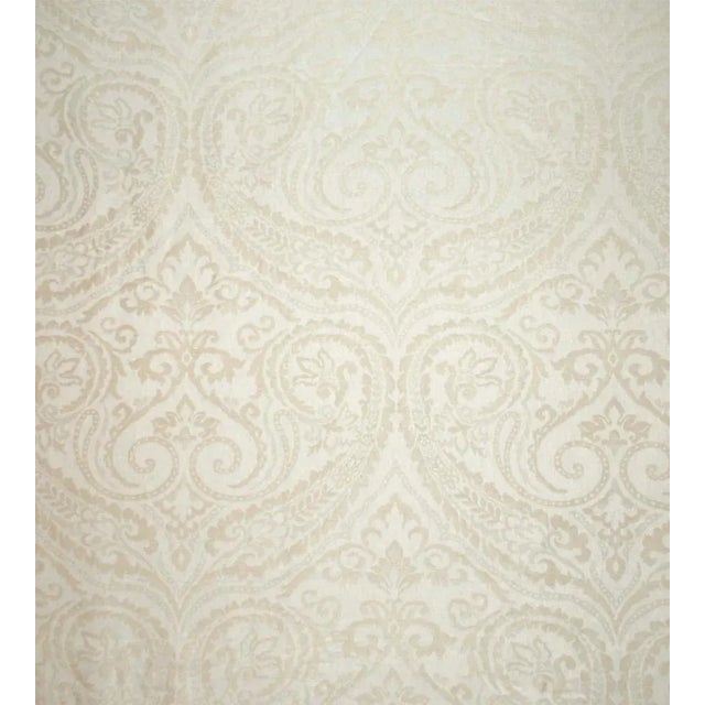Sample - The House of Scalamandré Blanchisserie Fabric, Parchment For Sale