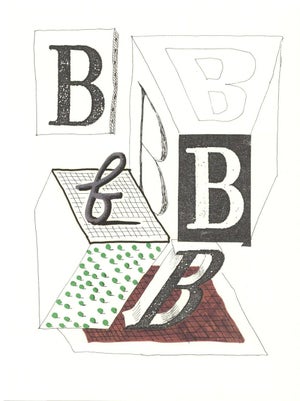 1991 'B' From 'Hockney's Alphabet' by David Hockney