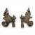 Louis XV Bronze Rocaille Andirons, Set of 2 For Sale - Image 6 of 6