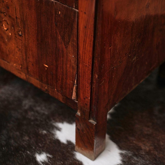 Walnut Slab Cabinet with Three Drawers For Sale - Image 10 of 12