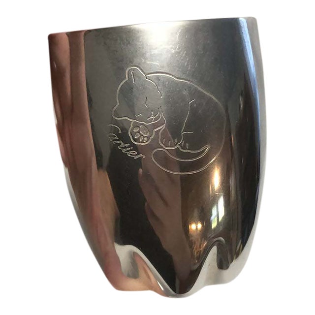 Art Deco Cartier Sterling Baby Cup For Sale