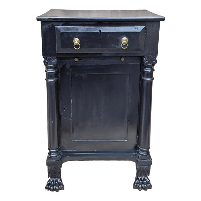 19th Century Neo Classical Style Painted Mahogany Side Cabinet For Sale