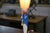 Charming figurative lamp in turned and polychrome lacquered wood, depicting an Empire soldier. The metal shaft supports a...