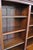 Antique Eastlake Victorian Walnut Wavy Glass Triple Bookcase Display Cabinet For Sale - Image 10 of 13