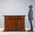 Baroque-style walnut sideboard, crafted from antique wood and parts in the 20th century. Carved frame under the top, front...