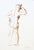 This nude figure drawing depicts a standing female nude back in a dramatic pose. Created by the artist with a nib pen and...