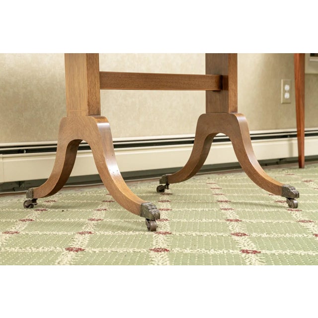 Late 20th Century Regency Style Drop Leaf Side Accent Table on Casters For Sale In New York - Image 6 of 9