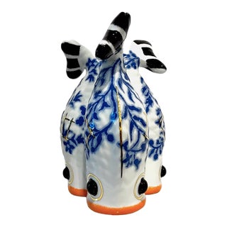 2023 Paola Navone Porzellanmanufaktur Reichenbach Contemporary Polychrome and Gilt Porcelain Vase For Sale