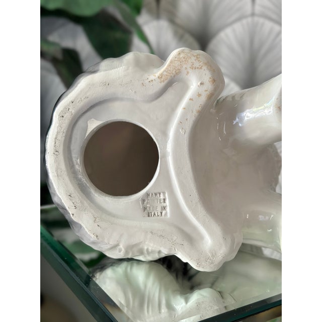 Late 20th Century Vintage Italian Husky Puppy Dog Ceramic Figure Statue Sculpture For Sale - Image 9 of 9