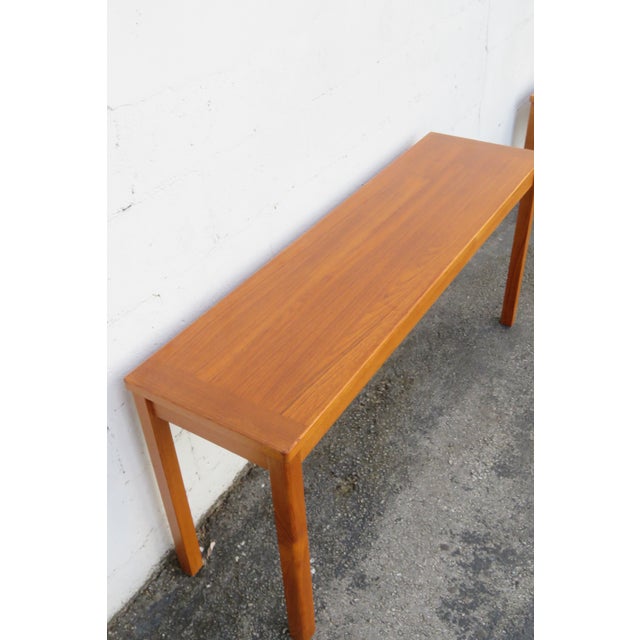 Wood Interform Collection Danish Modern Long Library Console Table 6273 For Sale - Image 7 of 15
