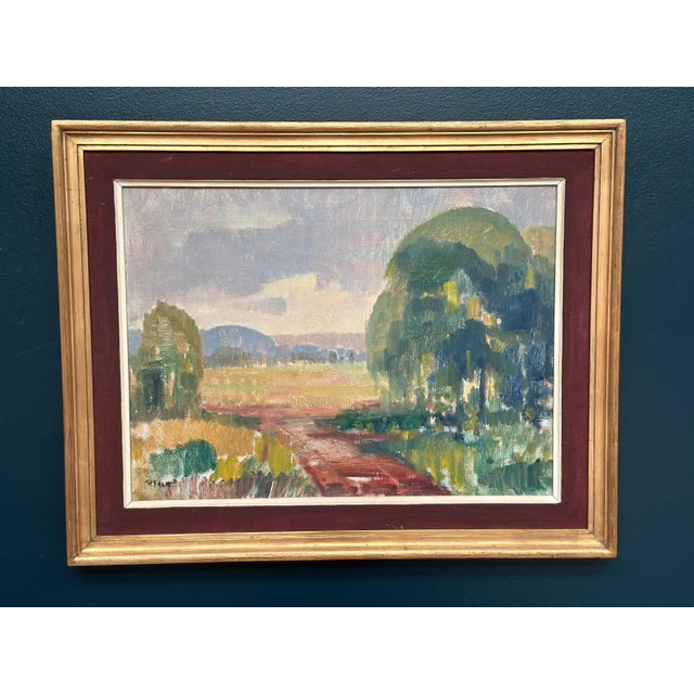 Ragnar Falk, Landscape, 1950s, Oil Painting on Canvas, Framed For Sale - Image 7 of 18