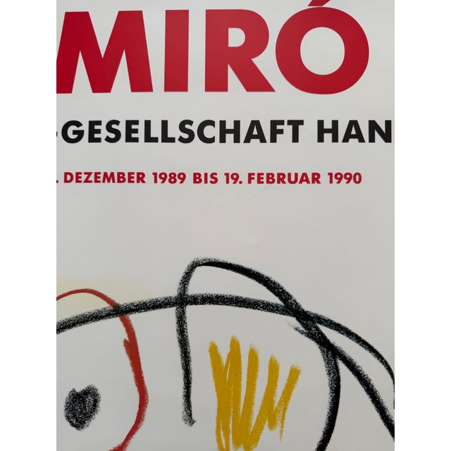 Paper Joan Miró (1893–1983), Kestner-Gesellschaft Hannover, 1989, Original Exhibition Poster For Sale - Image 7 of 8
