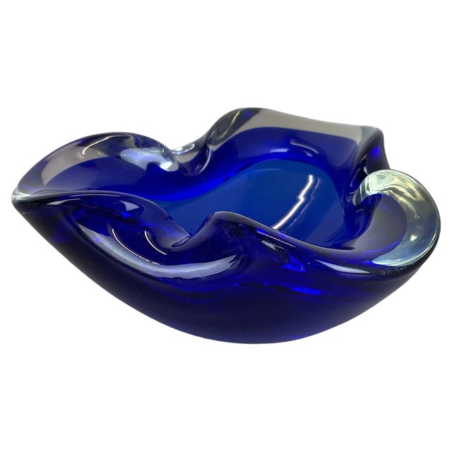 Blue Murano Glass Bowl, Italy, 1970s For Sale