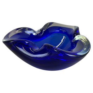 Blue Murano Glass Bowl, Italy, 1970s