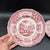 A Pair of Antique Staffordshire "Palestine" Pink Transfer Decorated Plates, 1830’s Made in the Staffordshire district of...
