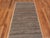 A Decorative Neutral Earthy Grey Minimalist Solid Abstract Modern Hallway Runner Abrash Rug, Country of Origin: Central...