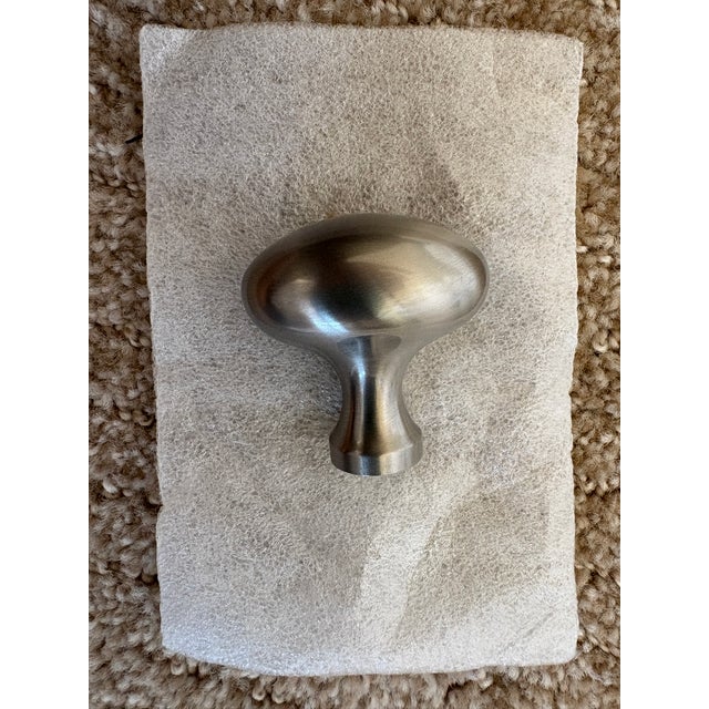 Traditional Waterworks Door and Drawer Knob in Nickel For Sale - Image 3 of 4