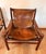 Vintage Buffalo Leather Safari Armchair in Oak Frame, 1970s, Set of 2 For Sale - Image 4 of 9