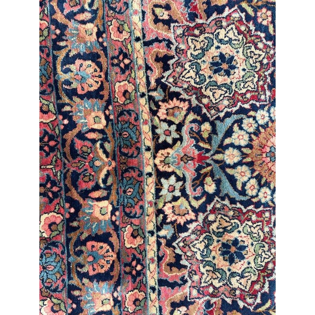 Blue 19th Century Isfahan Rug, 1890s For Sale - Image 8 of 18