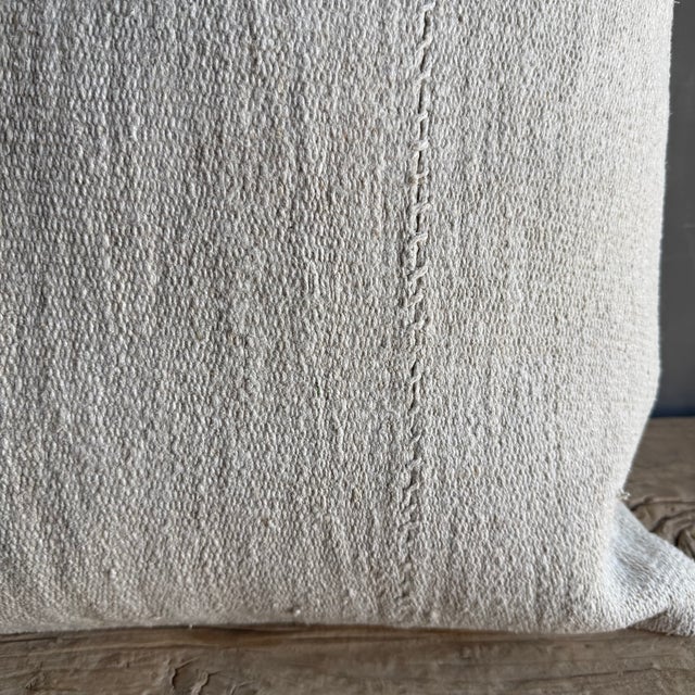 Vintage Rug Pillow Cover With Original Seams For Sale In Los Angeles - Image 6 of 7