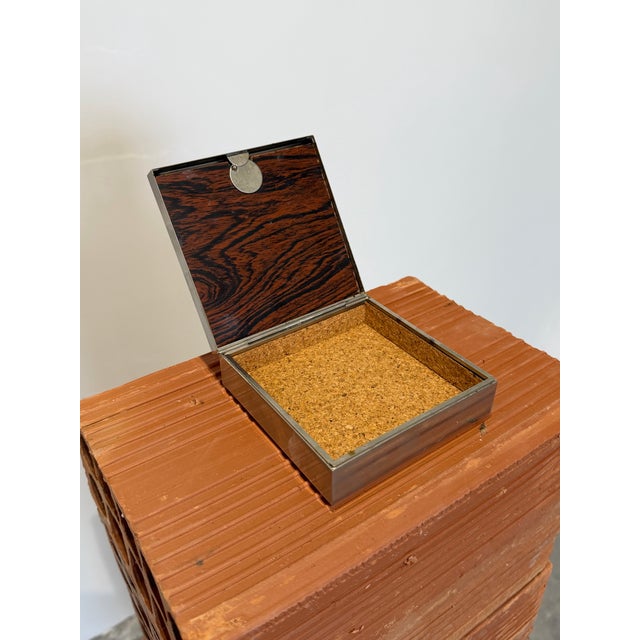 Silver Plate Trinket or Jewel Box With Photo Insert, Brazil 1980s For Sale - Image 6 of 11