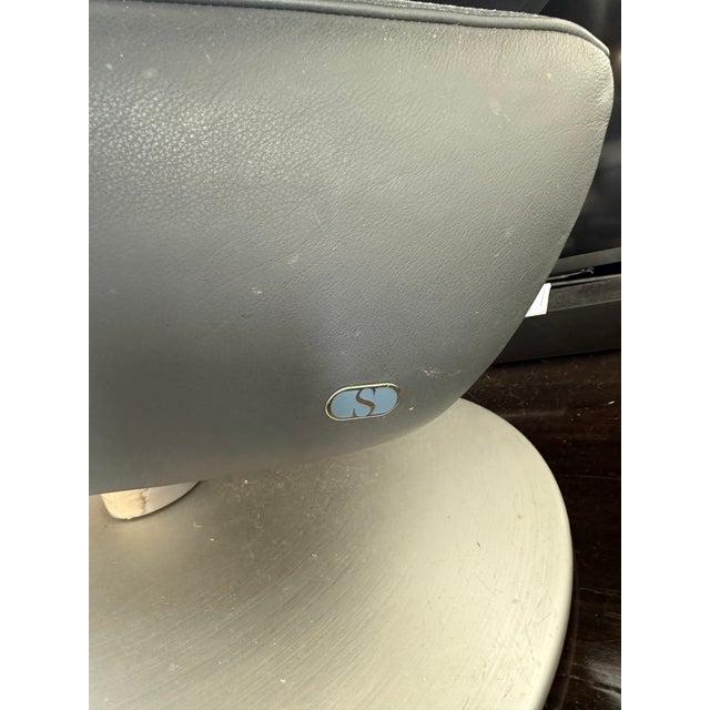 Gray Contemporary Swivel Lounge Chair by Thomas Althaus for De Sede, 2000s For Sale - Image 8 of 8