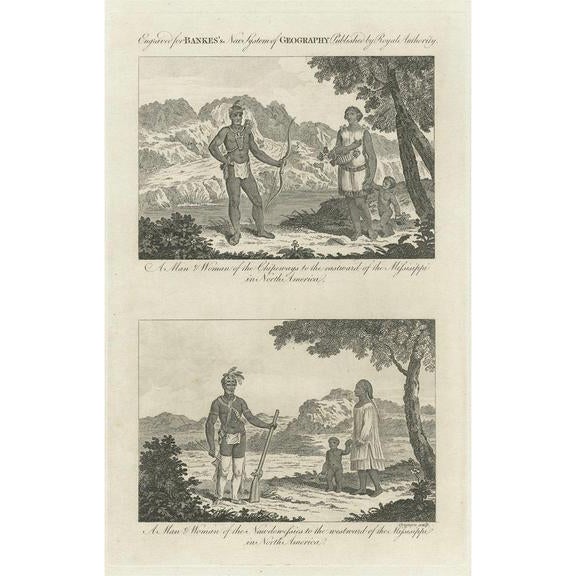 Antique North American Tribes Around the Mississippi, 1787, Paper For Sale - Image 9 of 9