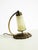 Brown Brass Table Lamp with Glass Shade, 1940s For Sale - Image 8 of 18