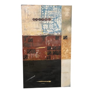 Mixed Media Mid Century Modern Abstract Art by Craig McCord For Sale