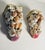 Vintage pair of wall brackets encrusted with sea shells.