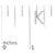 Early 21st Century 10K White Gold 1/10 Cttw Diamond 'K' Initial Stud Earring For Sale - Image 5 of 5