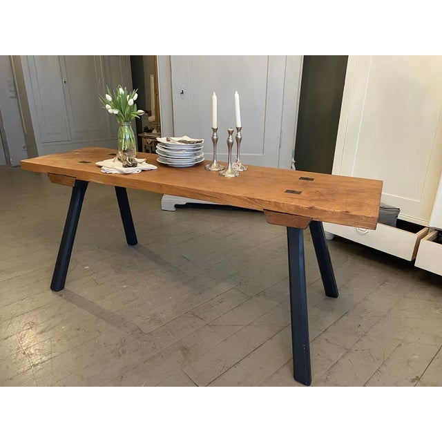 Wood Large Antique Dining Table, 1890s For Sale - Image 7 of 16