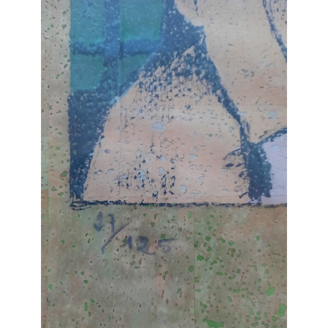 1950s Domenico Cantatore, Accanto a te, Polymaterial Silkscreen, 1950s For Sale - Image 5 of 18