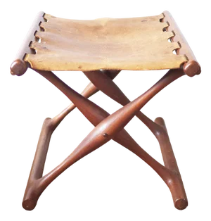 Model 41 Teak Folding Stool by Poul Hundevad Guldhoj, 1950s