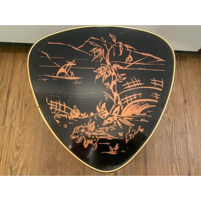 1950s Kidney Shaped Plant Stand, 1950s For Sale - Image 5 of 9