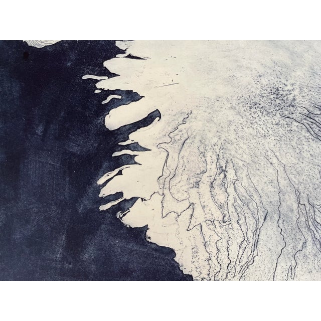 1970s Original Vintage Abstract Etching by Sylvia T. Gavurin 1971 Artist Proof From on High 1976 For Sale - Image 5 of 8